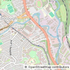 Map of Sheffield, South Yorkshire
