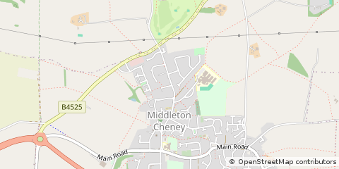Map of Banbury, Oxfordshire