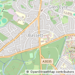 Map of Southampton, Hampshire