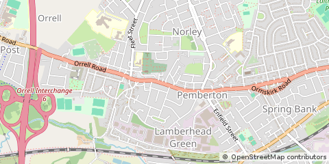 Map of Wigan