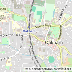 Map of Oakham, Rutland