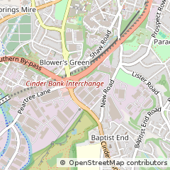 Map of Dudley, West Midlands