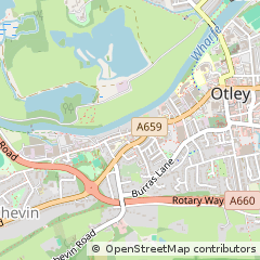 Map of Otley, West Yorkshire