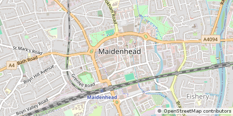 Map of Maidenhead, Berkshire