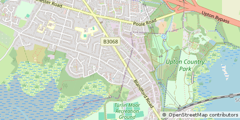 Map of Poole, Dorset