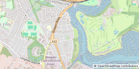 Map of Fareham