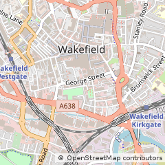 Map of Wakefield, West Yorkshire