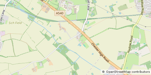Map of Ness, Cheshire