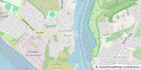 Map of Southampton, Hampshire