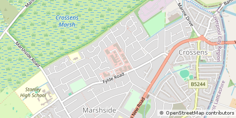 Map of Southport, Merseyside