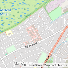 Map of Southport, Merseyside