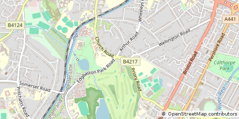 Map of Edgbaston