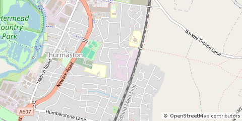 Map of Leicester