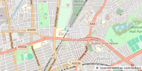 Map of Liverpool, Merseyside
