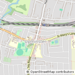 Map of Upminster, Essex