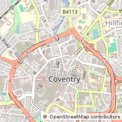Map of Coventry, West Midlands