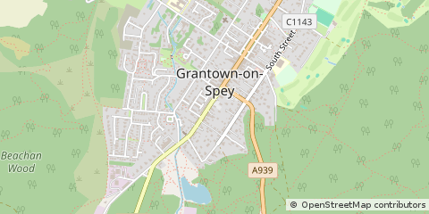 Map of Grantown-on-Spey