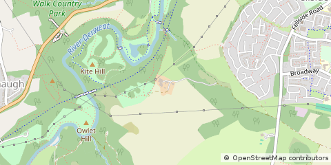 Map of Whickham, Newcastle Upon Tyne