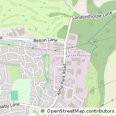 Map of Grantham, Lincolnshire