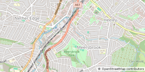 Map of Sheffield