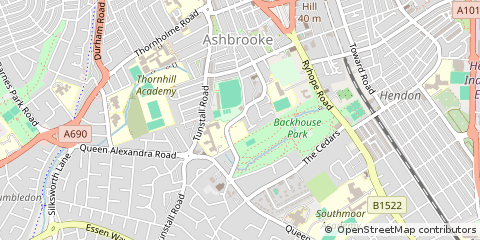 Map of Sunderland