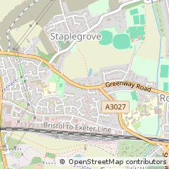 Map of Taunton, Somerset