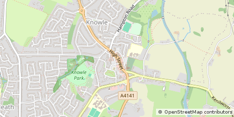 Map of Solihull