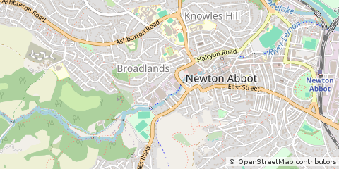 Map of Newton Abbot, Devon