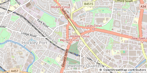 Map of Birmingham, West Midlands