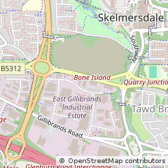 Map of Skelmersdale, Lancashire