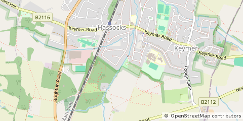 Map of Hassocks, West Sussex