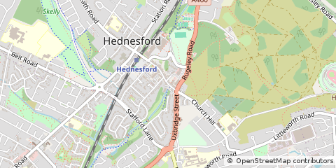 Map of Cannock, Staffordshire