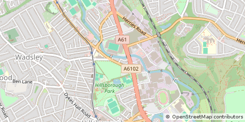 Map of Sheffield