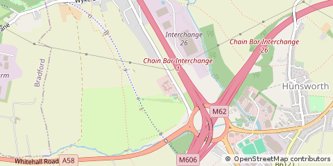 Map of Cleckheaton, West Yorkshire
