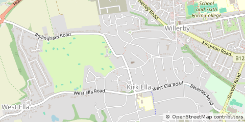 Map of Hull, East Yorkshire