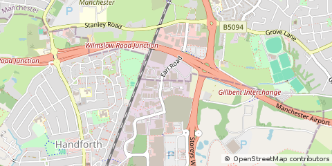 Map of Cheadle Hulme, Cheshire