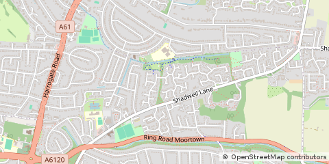 Map of West Yorkshire