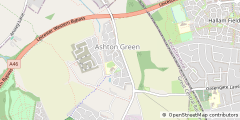 Map of Leicester