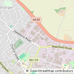 Map of Ossett, West Yorkshire
