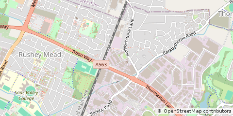 Map of Leicester