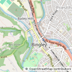 Map of Bingley, West Yorkshire