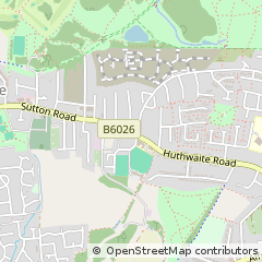 Map of Sutton-in-Ashfield, Nottinghamshire