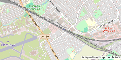 Map of Ruislip, Middlesex