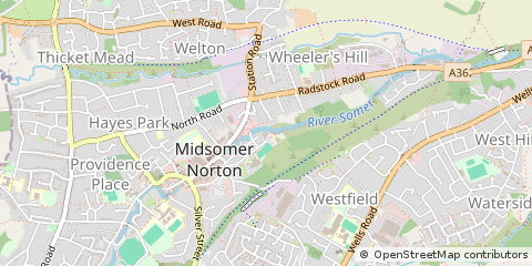 Map of Midsomer Norton
