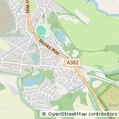 Map of Bovey Tracey, Devon