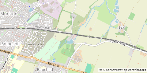 Map of Sittingbourne, Kent