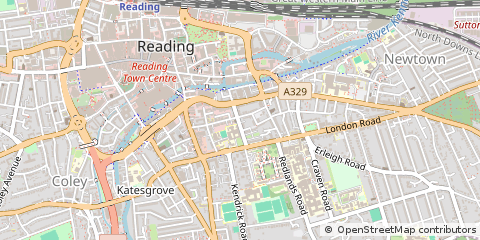 Map of Reading, Berkshire