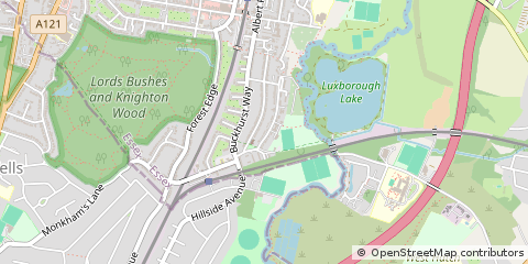 Map of Buckhurst Hill, Essex