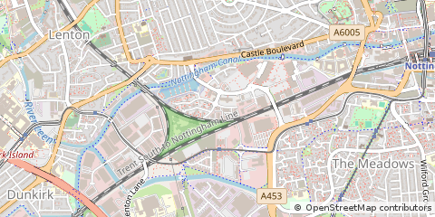 Map of Nottingham