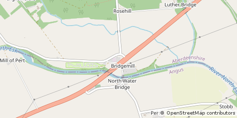 Map of Laurencekirk, Aberdeenshire